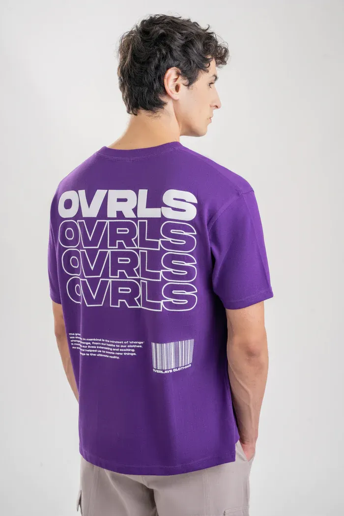 Textured Oversized OVRLS T-shirt